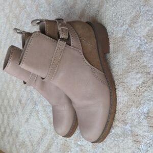 Luxury Designer Acne Beige Ankle Boots, Size 38